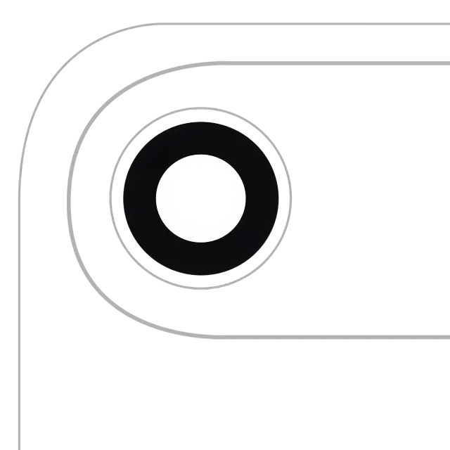 Lentille de caméra arrière avec adhésif pour Apple iPhone Air (Real Sapphire, premium)