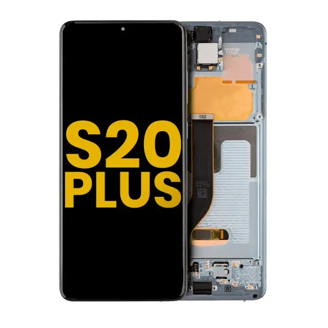 Écran OLED avec châssis pour Samsung Galaxy S20 Plus 5G (reconditionné, Cloud Blue)