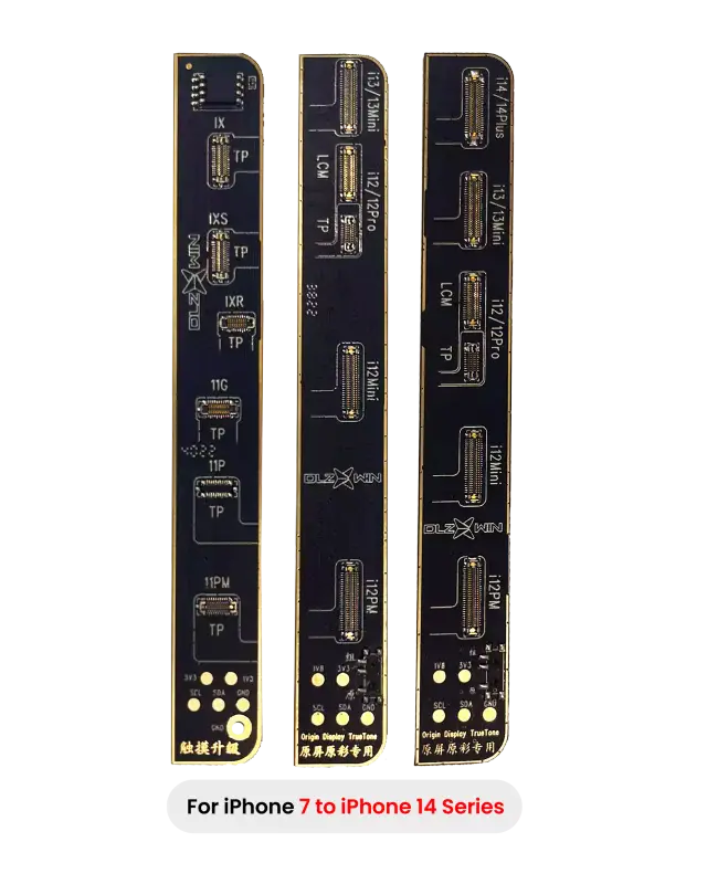 Jeu de cartes de restauration True Tone DLZ R200 pour iPhone 7 à 14 Plus (lot de 3)