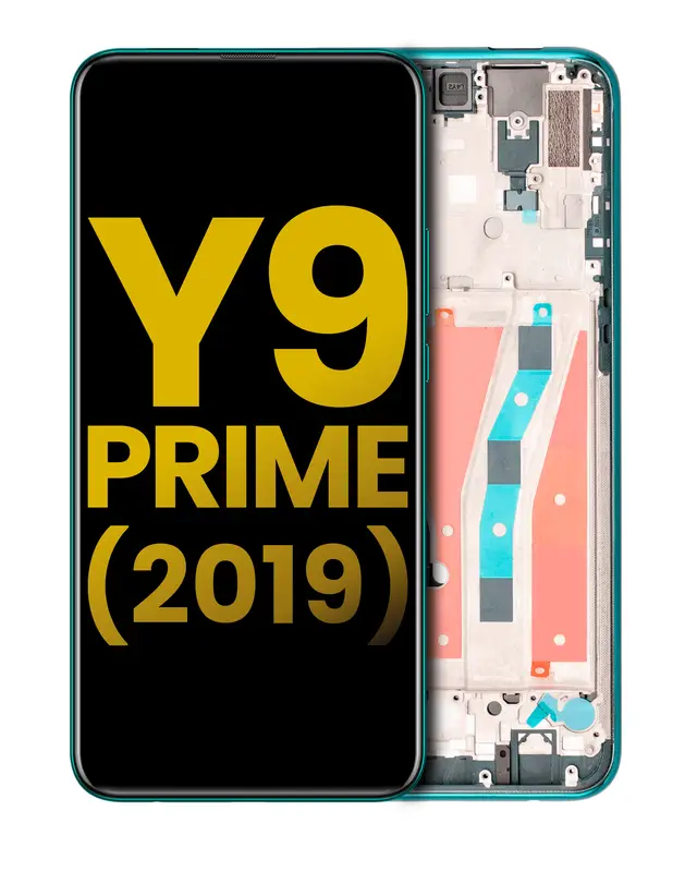 Écran LCD avec châssis pour Huawei Y9 Prime (2019) (reconditionné, Emerald Green)