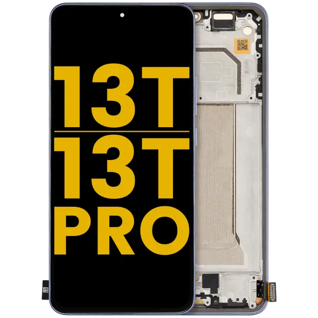 Écran OLED avec châssis pour Xiaomi 13T / 13T Pro (reconditionné, Alpine Blue)