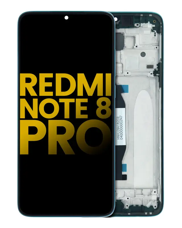 Écran LCD avec châssis pour Xiaomi Redmi Note 8 Pro (reconditionné, vert)