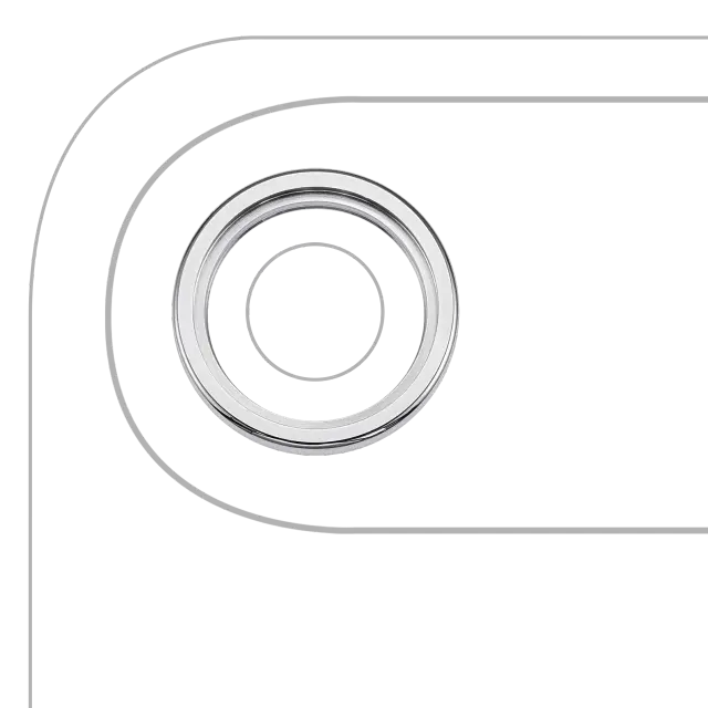 Anneau de contour de caméra arrière pour Apple iPhone Air (Cloud White)