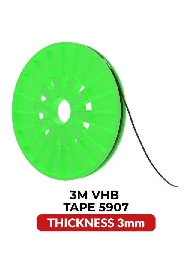 Ruban adhésif double face acrylique 3M VHB 5907 — 3 mm × 25 m