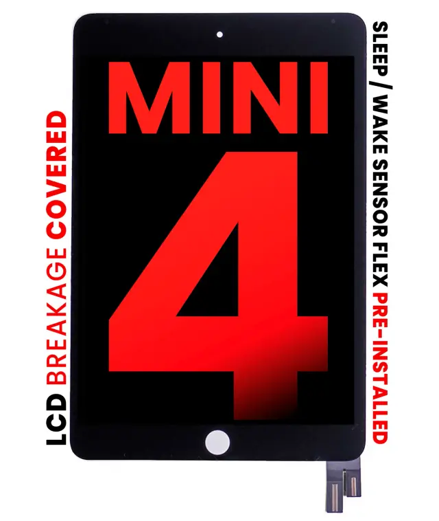 Écran pour Apple iPad Mini 4 (Aftermarket Pro: XO7) (noir)
