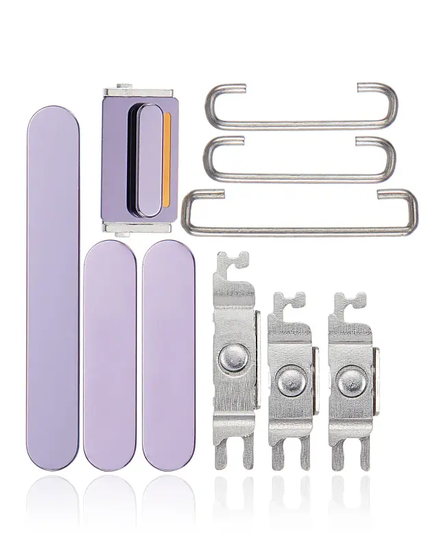 Jeu de boutons power et volume pour Apple iPhone 14 Pro / 14 Pro Max (Deep Purple)
