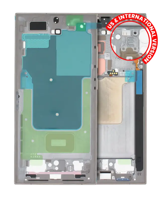 Châssis pour Samsung Galaxy S24 Ultra 5G (version US & internationale, Titanium Gray)