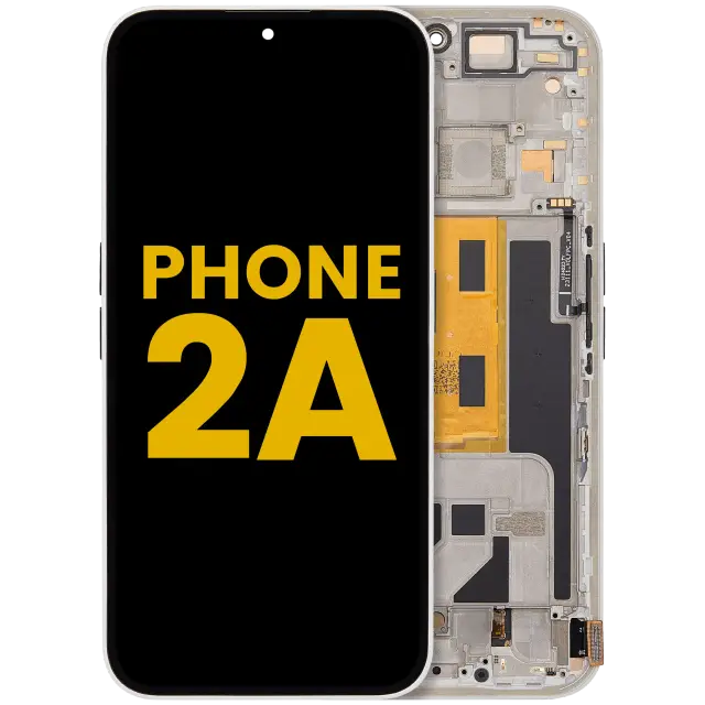 Écran OLED avec châssis pour Nothing Phone (2a) (reconditionné, blanc)