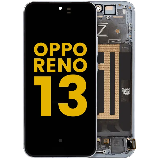 Écran OLED avec châssis pour OPPO Reno 13 (reconditionné, bleu)