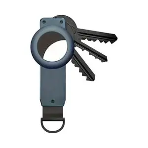 Porte-Clés avec Emplacement Airtag Bleu