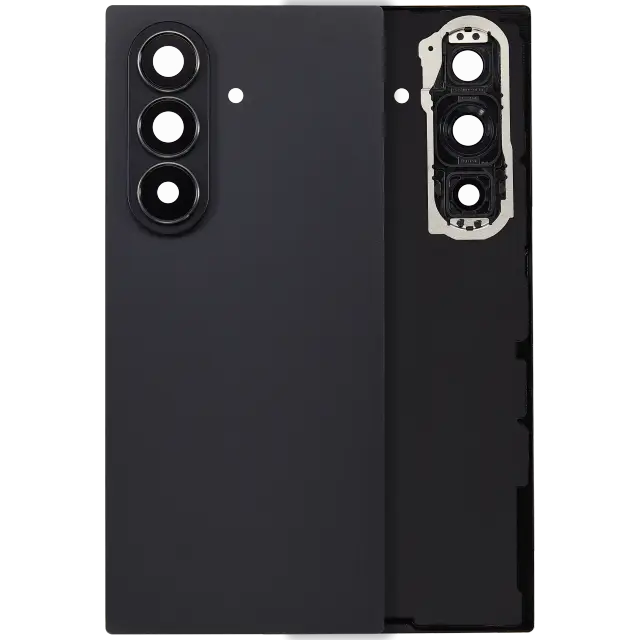 Vitre arrière pour Samsung Galaxy Z Fold 7 5G (F966) (sans logo, compatible premium, Jet Black)