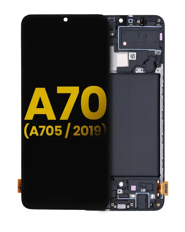 Écran OLED avec châssis pour Samsung Galaxy A70 (A705 / 2019) (reconditionné, toutes couleurs)