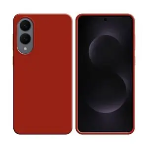 Coque Silicone Compatible pour Samsung Galaxy S25 Edge S937 (#01) Rouge