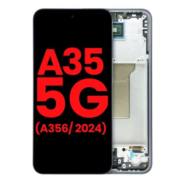 Écran OLED avec châssis pour Samsung Galaxy A35 5G (A356 / 2024) (compatible premium, Navy)