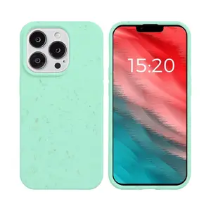 Coque Bambou Biodégradable PROTECT pour Apple iPhone 13 Pro Max (#4) Vert Menthe