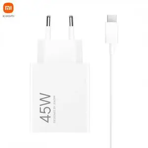 Chargeur Secteur USB Xiaomi HyperCharge Combo 45W avec Câble USB-C Bulk Blanc