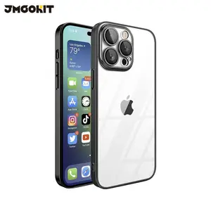 Coque de Protection Crystal Glass JMGOKIT pour Apple iPhone 16 Pro Max Noir