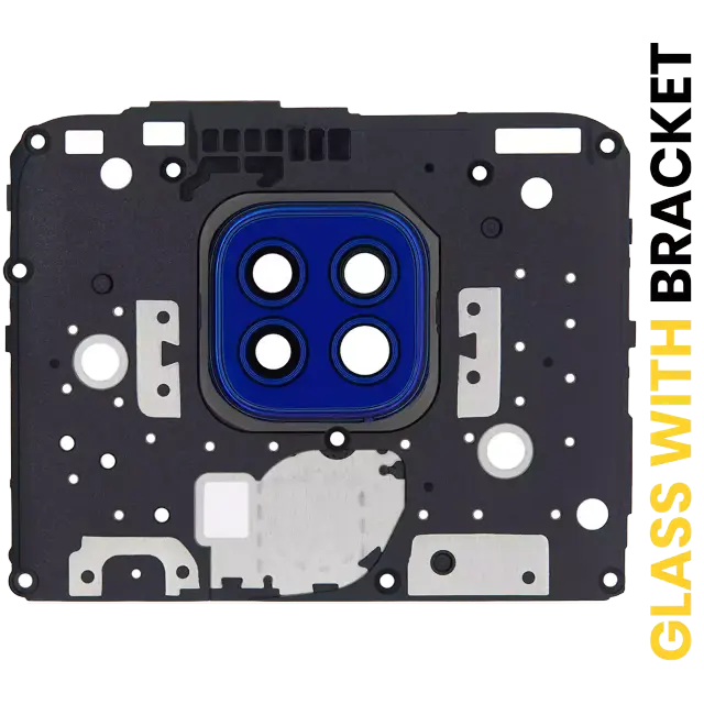 Lentille de caméra arrière avec support pour Motorola Moto G9 Play (XT2083 / 2020) (bleu)