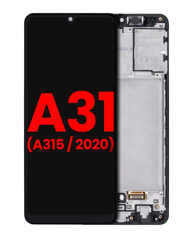 Écran OLED avec châssis pour Samsung Galaxy A31 (A315 / 2020) (compatible premium, toutes couleurs)