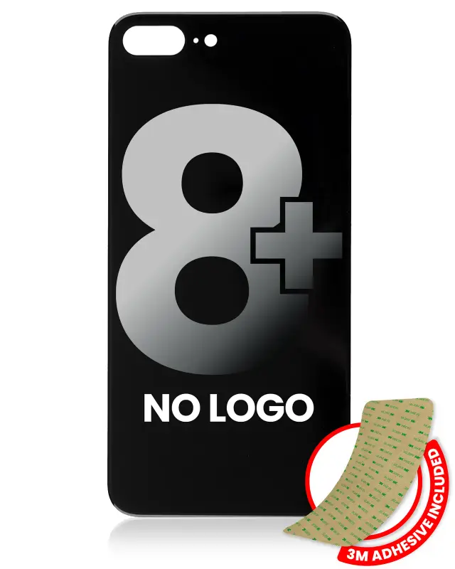Vitre arrière pour Apple iPhone 8 Plus (No Logo / Large Camera Hole, gris sidéral)