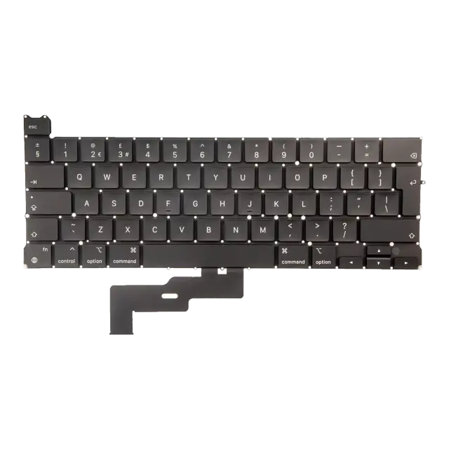 Clavier rétroéclairé avec vis pour Apple MacBook Pro 13" A2338 (2020) (anglais UK)