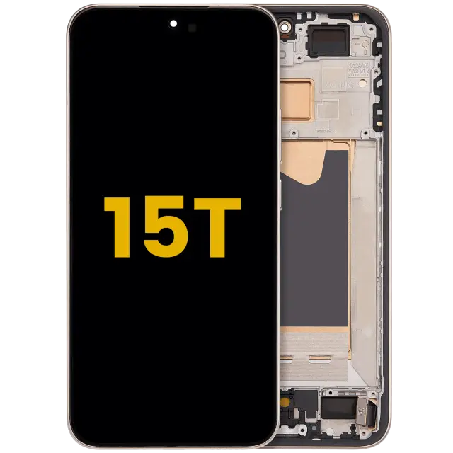 Écran OLED avec châssis pour Xiaomi 15T (reconditionné, or rose)
