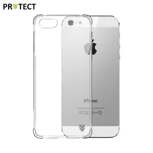 Pack de 10 Coques Silicone Renforcée PROTECT pour Apple iPhone 5/iPhone 5S/iPhone SE (1er Gen) Bulk Transparent