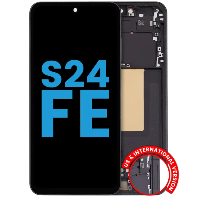 Écran pour Samsung Galaxy S24 FE 5G (version US & internationale, Aftermarket : incell, graphite)