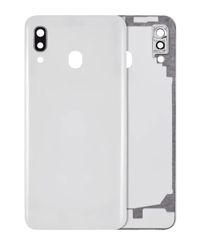 Vitre arrière pour Samsung Galaxy A20 (A205 / 2019) (compatible premium, blanc)