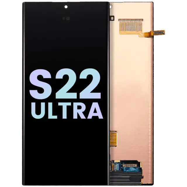 Écran OLED sans châssis pour Samsung Galaxy S22 Ultra 5G (pack service origine, toutes couleurs)