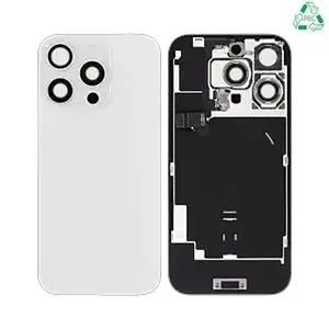 Cache Arrière Aftermarket (PIEC) Apple iPhone 16 Pro Titane Blanc