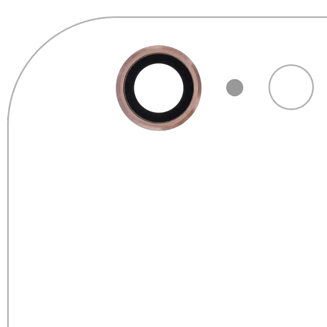 Vitre de caméra arrière pour Apple iPhone 6S Plus (Rose Gold, lot de 10)