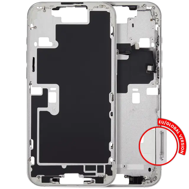 Châssis pour Apple iPhone 16 Pro Max (version EU, compatible premium, White Titanium)
