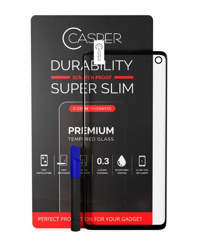 Verre trempé pour Samsung Galaxy S10 (Case Friendly, blister)