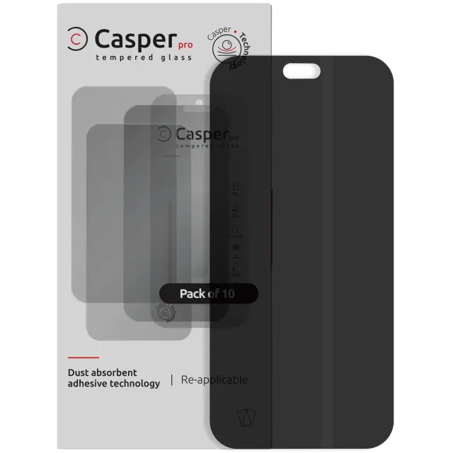 Verre trempé pour iPhone 18 Pro Max (lot de 10, Privacy)