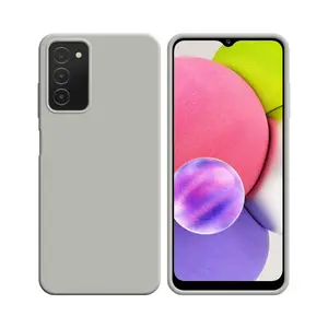 Coque Silicone Compatible pour Samsung Galaxy A03s A037 (#9) Blanc