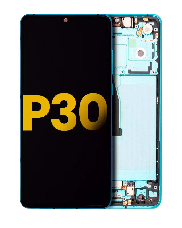 Écran OLED avec châssis pour Huawei P30 (2019) (reconditionné, Aurora)