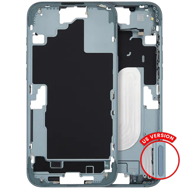 Châssis pour Apple iPhone 16 Plus (version US, compatible premium, Teal)