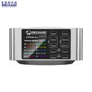 Station de Chargement Mechanic X-POWER MAX 300W (10x Type-C + Chargeur sans Fil) EU Plug