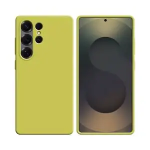 Coque Silicone Compatible pour Samsung Galaxy S25 Ultra S938 (#6) Jaune