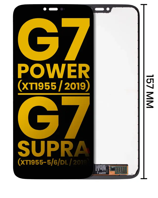 Écran pour Motorola Moto G7 Power (XT1955 / 2019) / G7 Supra (XT1955-5/6/DL / 2019) (US Version) (157MM) (reconditionné, toutes couleurs)