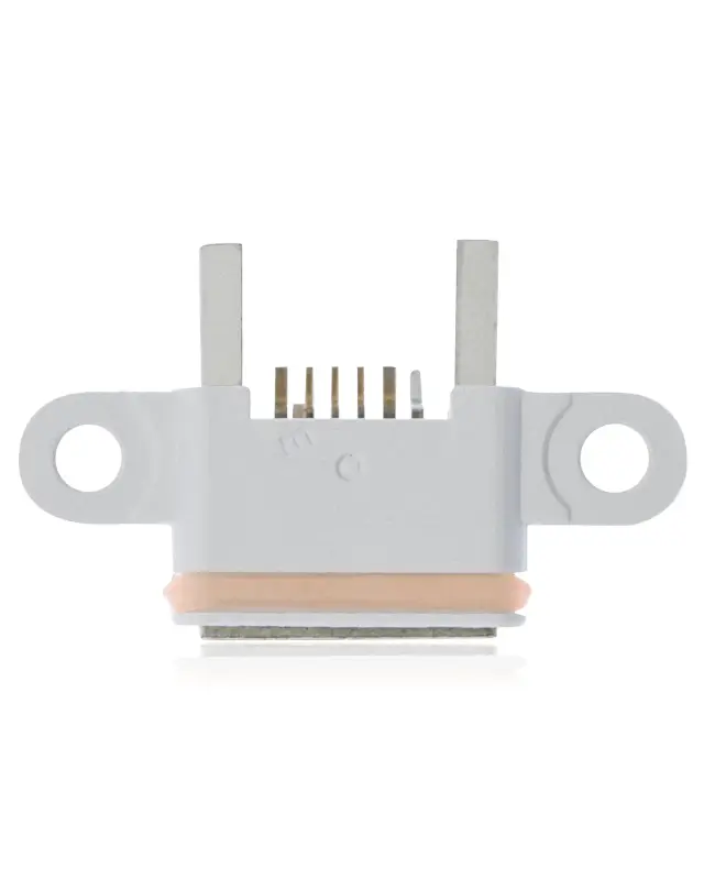 Connecteur de charge à souder — format Micro A, 6 broches, 4 points de fixation (C266)