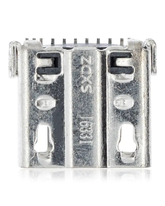 Connecteur de charge à souder — format Micro B, 11 broches, 4 points de fixation (C227)