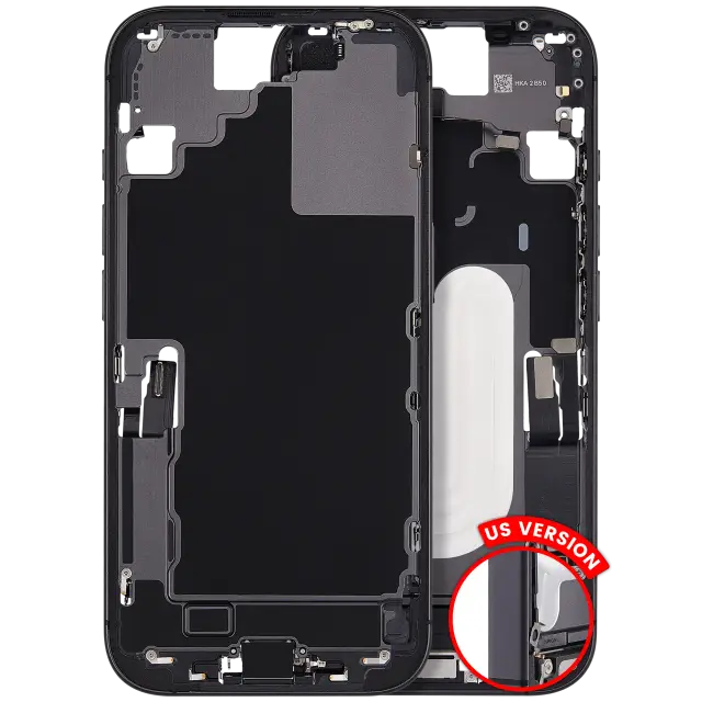 Châssis pour Apple iPhone 17 (version US, origine d'occasion — grade B, noir)