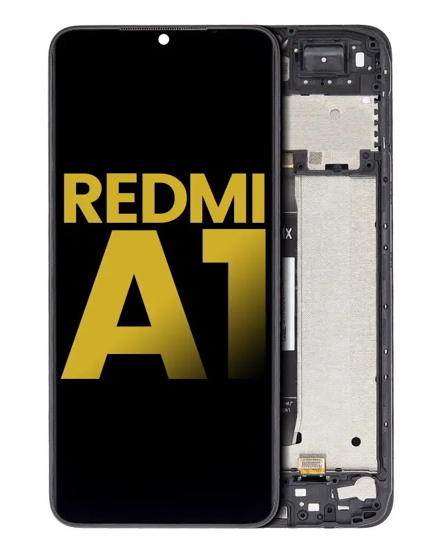 Écran LCD avec châssis pour Xiaomi Redmi A1 / Xiaomi Redmi A1+ / Redmi A2 / Redmi A2+ / Poco C51 (reconditionné, toutes couleurs)