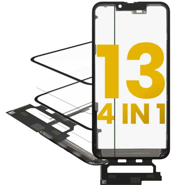 Vitre d’écran avec OCA pour Apple iPhone 13 (OCA Master)