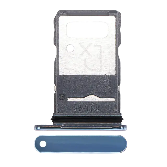 Tiroir SIM pour Motorola Edge 20 Pro (XT2153-1 / 2021) (Blue Vegan Leather)