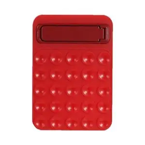 Support Ventouse Silicone avec Support Intégré Rouge