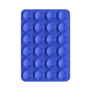 Support Ventouse Silicone Universel pour Smartphone Bleu