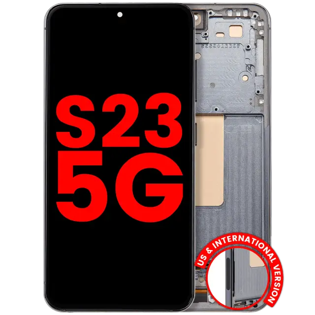 Écran OLED avec châssis pour Samsung Galaxy S23 5G (version US & internationale, compatible premium, vert)